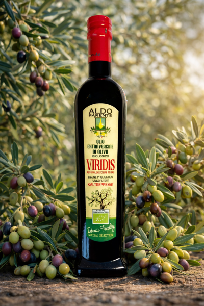 Viridis (Biologisch 0,5L) - Natives Olivenöl Extra - Special Selection - Intensiv Fruchtig